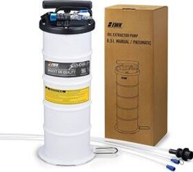 No Mess Oil Retrieval Tool: EWK 6.5L Pneumatic/Manual Oil Extractor Pump