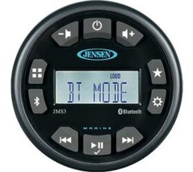 Best Bluetooth/USB/ AM/FM Stereo Option: Jensen JMS3RTL Compact Waterproof Bluetooth Stereo