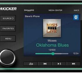 Best No Budget Stereo:  Kicker KMC5 6 Channel Media Center w/ LCD Screen