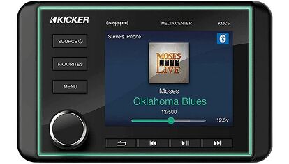 Best No Budget Stereo:  Kicker KMC5 6 Channel Media Center w/ LCD Screen