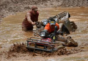 western york county ducks unlimited atv poker run, Navigating the mud bog took a lot of skill and a bit of luck