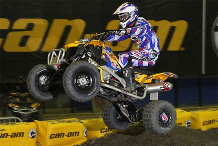 can am racers sweep montreal supermotocross podium, John Natalie pulled away early and never looked back