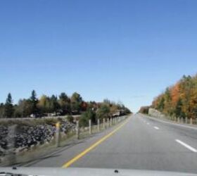 fall atv riding in ontario s near north, Here s the view from our car on the way up to North Bay