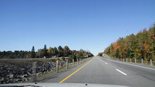 fall atv riding in ontario s near north, Here s the view from our car on the way up to North Bay