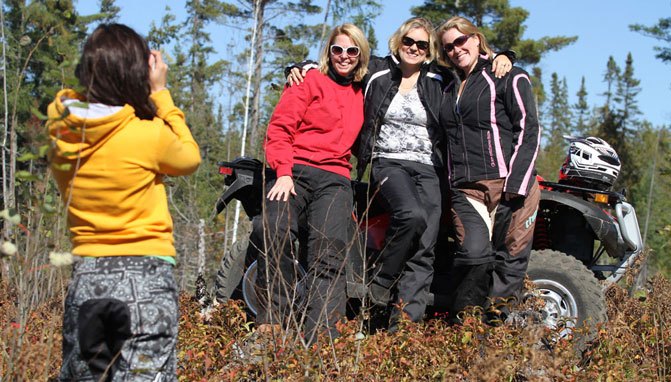 women in atv head north for adventure video