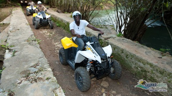 World's Fastest Man Goes on ATV Tour [video]