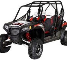 polaris unveils more 2012 limited edition atvs and side by sides, 2012 Polaris RZR 4 800 EPS Black White Red