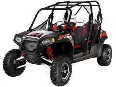 polaris unveils more 2012 limited edition atvs and side by sides, 2012 Polaris RZR 4 800 EPS Black White Red