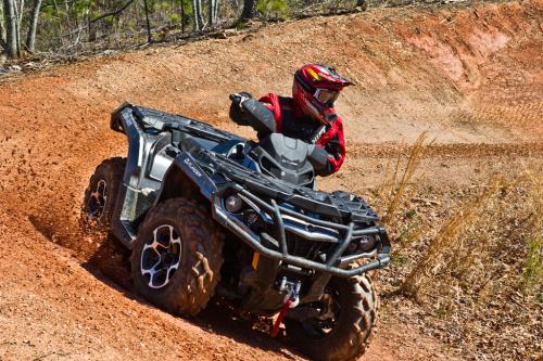 2012 can am outlander 1000 xt review, 2012 Can Am Outlander 1000 XT Cornering