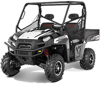 2013 polaris early release limited edition models, 2013 Polaris Ranger 800 EPS Black White Lightning LE