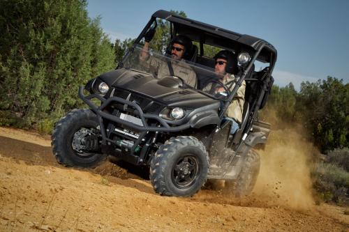 2013 yamaha rhino 700 se tactical black review, 2013 Yamaha Rhino 700 SE Action Cornering