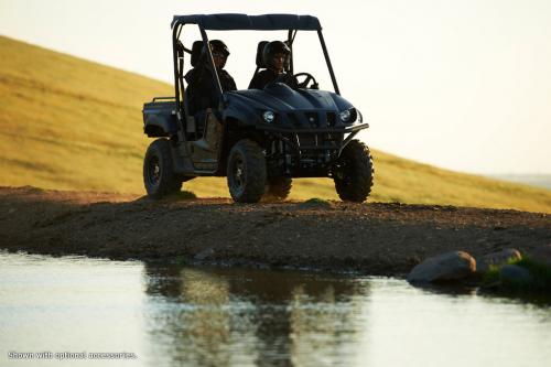 2013 yamaha rhino 700 se tactical black review, 2013 Yamaha Rhino 700 SE Action Front Right