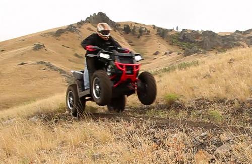 2013 polaris scrambler xp 850 review video, 2013 Polaris Scrambler XP 850 LE Action Wheelie