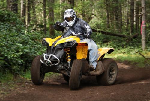 2013 can am renegade 500 review, 2013 Can Am Renegade 500 Action Front Left