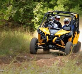 2014 can am maverick max x rs review video, 2014 Can Am Maverick MAX X rs Action Front Left