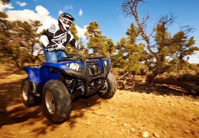 2014 yamaha grizzly 700 fi 44 eps review, 2014 Yamaha Grizzly 700 EPS Action Blue