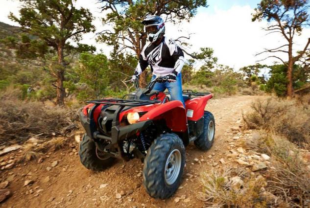 2014 yamaha grizzly 700 fi 44 eps review, 2014 Yamaha Grizzly 700 EPS Action Red