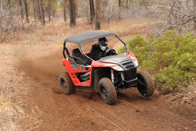 2014 arctic cat wildcat trail review, 2014 Arctic Cat Wildcat 700 Trail Action Cornering