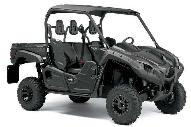 yamaha unveils tactical black viking eps, 2014 Yamaha Viking Tactical Black Front Right