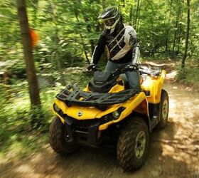 2014 can am outlander 500 review video, 2014 Can Am Outlander 500 Action Woods