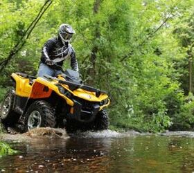 2014 can am outlander 500 review video, 2014 Can Am Outlander 500 Action Water