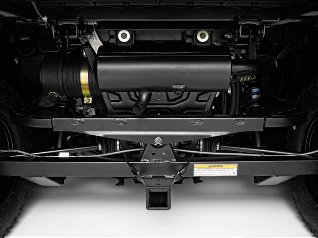 2014 polaris ranger diesel hst and hst deluxe unveiled, 2014 Polaris Ranger Diesel HST Rear Suspension Close