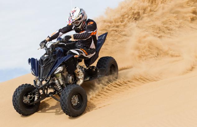 2014 yamaha raptor 700r se and yfz450r se review, 2014 Yamaha Raptor 700R SE Action