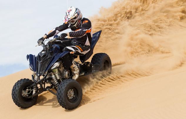 2014 yamaha raptor 700r se and yfz450r se review, 2014 Yamaha Raptor 700R SE Action