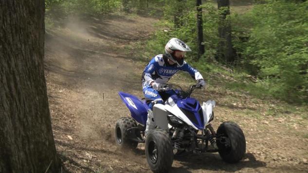 2014 yamaha raptor 700 review trail test, 2014 Yamaha Raptor 700 Cornering