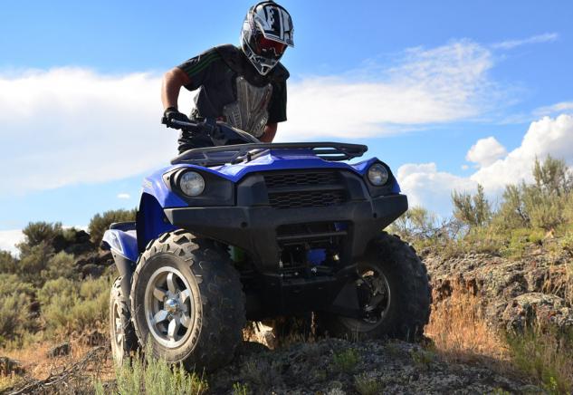 2014 kawasaki brute force 750 4x4i eps long term review video, 2014 Kawasaki Brute Force 750 EPS Action Front Right