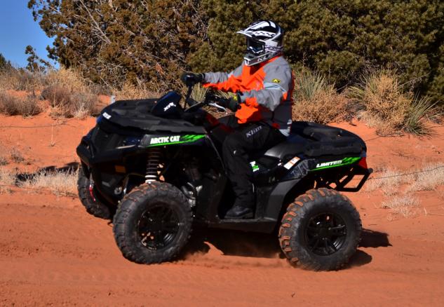 2015 arctic cat xr atv lineup review, 2015 Arctic Cat XR ATV Action Left