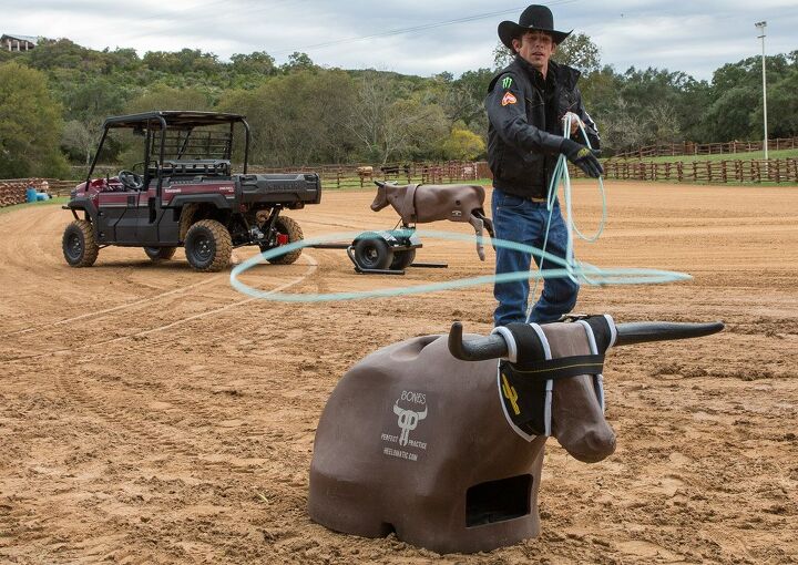 2016 kawasaki mule pro dx and pro dxt review, J B Mauney Roping