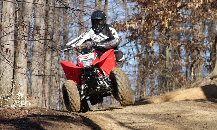 2016 honda trx250x review, 2016 Honda TRX250X Action Handling