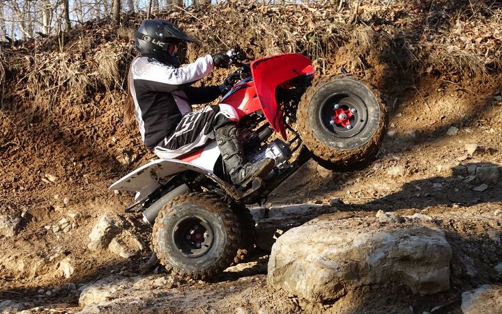 2016 honda trx250x review, 2016 Honda TRX250X Action Climb