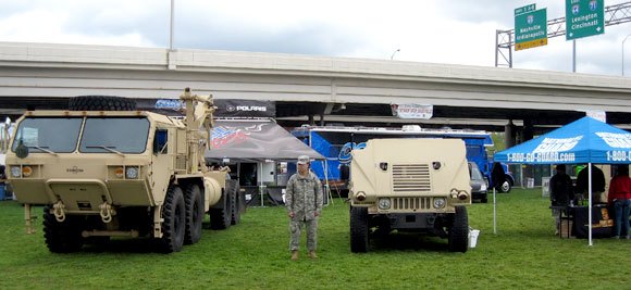 yokley racing team on display at thunder over louisville