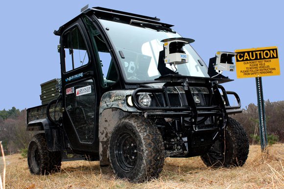 college students build self driving john deere gator xuv