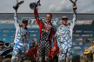 byrd back on top of podium at steel city mx, Thomas Brown Joe Byrd and Chase Snapp celebrate on the podium