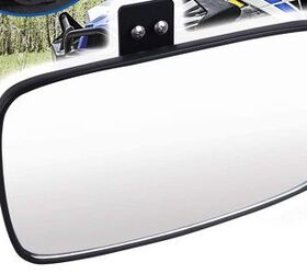Best Budget Rearview Mirror:  Ranger Rear View Mirror, Convex Wide View 