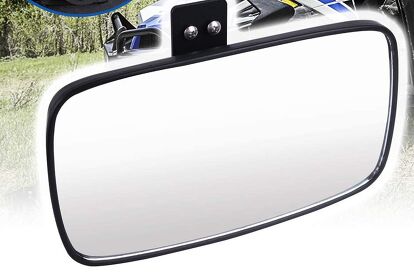 Best Budget Rearview Mirror:  Ranger Rear View Mirror, Convex Wide View 