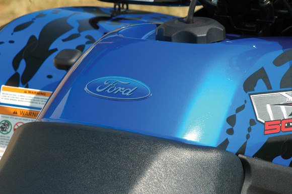 kymco teams up with ford for limited edition atv