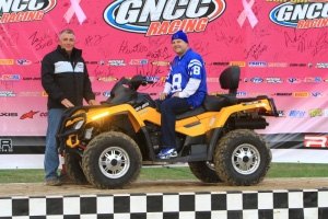 gncc series and brp give away a can am outlander