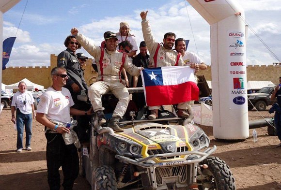 can am commander wins morocco rally