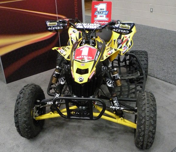 top 10 atvs and utvs from dealer expo, John Natalie Can Am DS 450