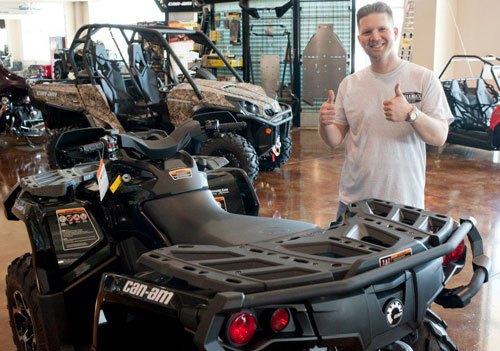 brp gets creative with social marketing, Jason Moore Can Am Outlander 1000 XT