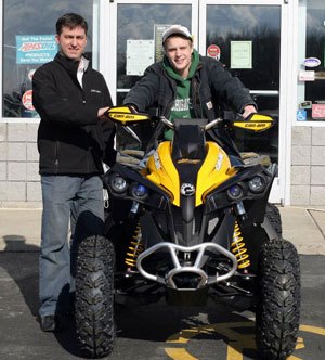 brp gets creative with social marketing, Michael Sowa on his Can Am Renegade 1000 X xc