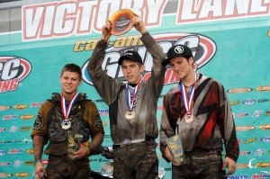 borich wins 2012 gncc opener, Patrick McGuire XC2 Podium