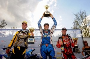 wienen wins atmx season opener in georgia, John Natalie Chad Wienen and Josh Upperman on the podium