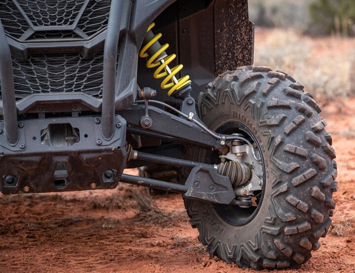 1000 miles in the can am maverick sport, Can Am Maverick Sport Front Suspension