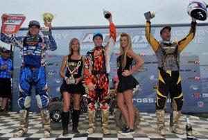 hetrick wins overall at budds creek atv motocross, Budds Creek National Pro ATV Podium