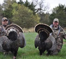 turkey hunting in nebraska onboard yamaha atvs, Posing with Turkeys